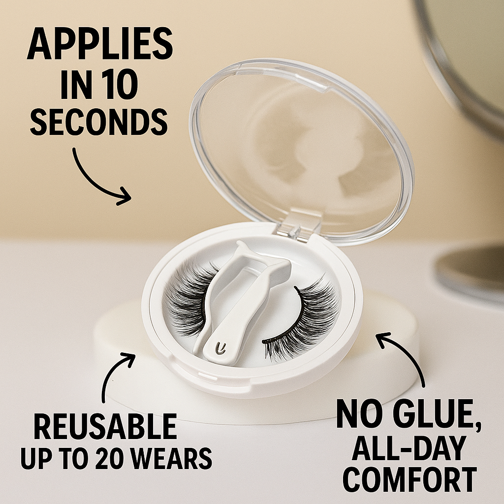 Magnetic false eyelashes lasmyst